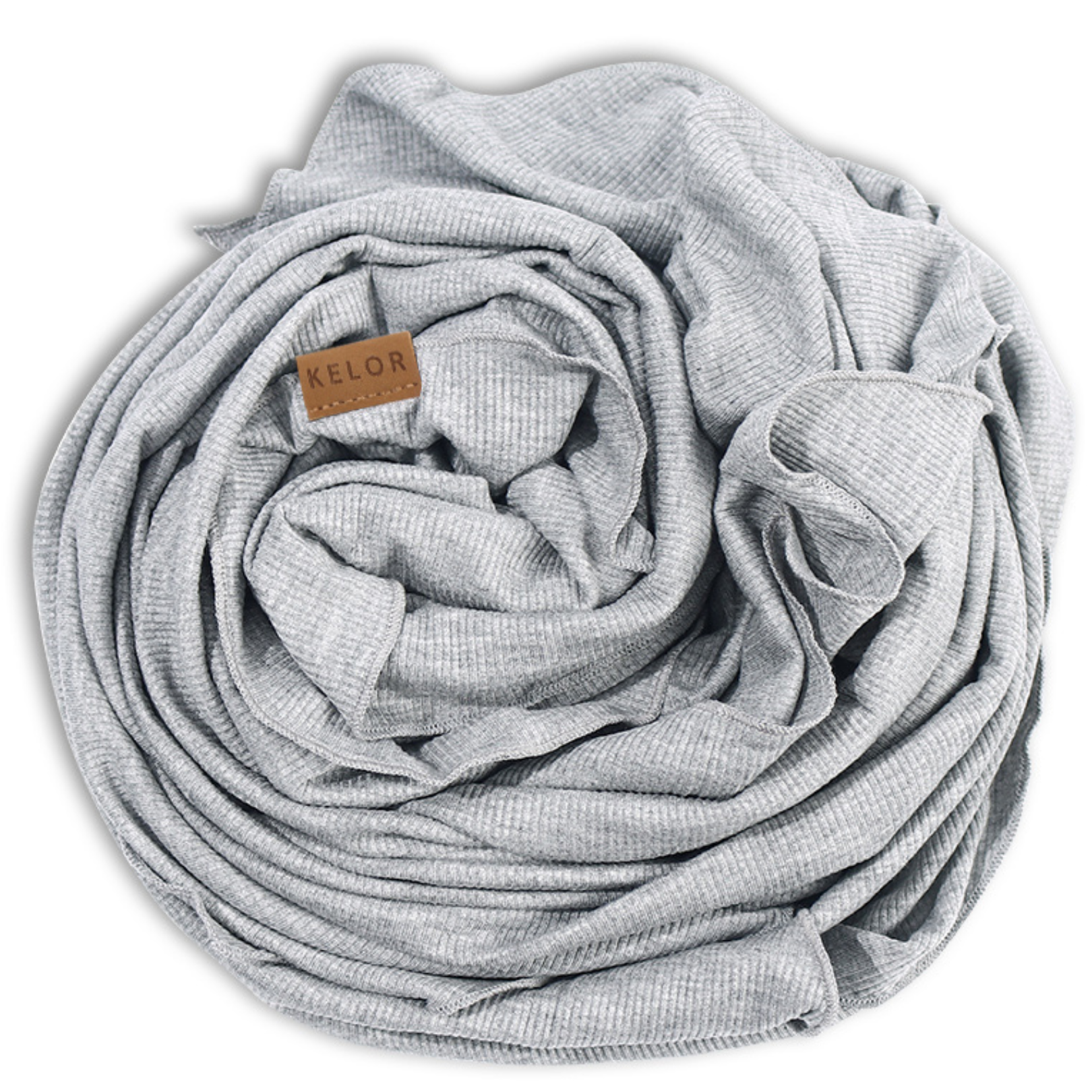 KELOR Luxury Bamboo Scarf Wrap - Weathered Ash Gray