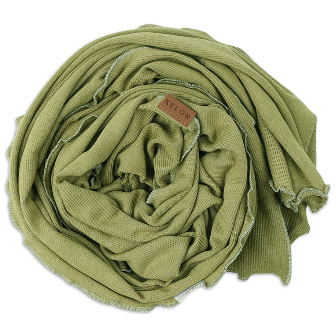 KELOR Luxury Bamboo Scarf Wrap - Meadow Green