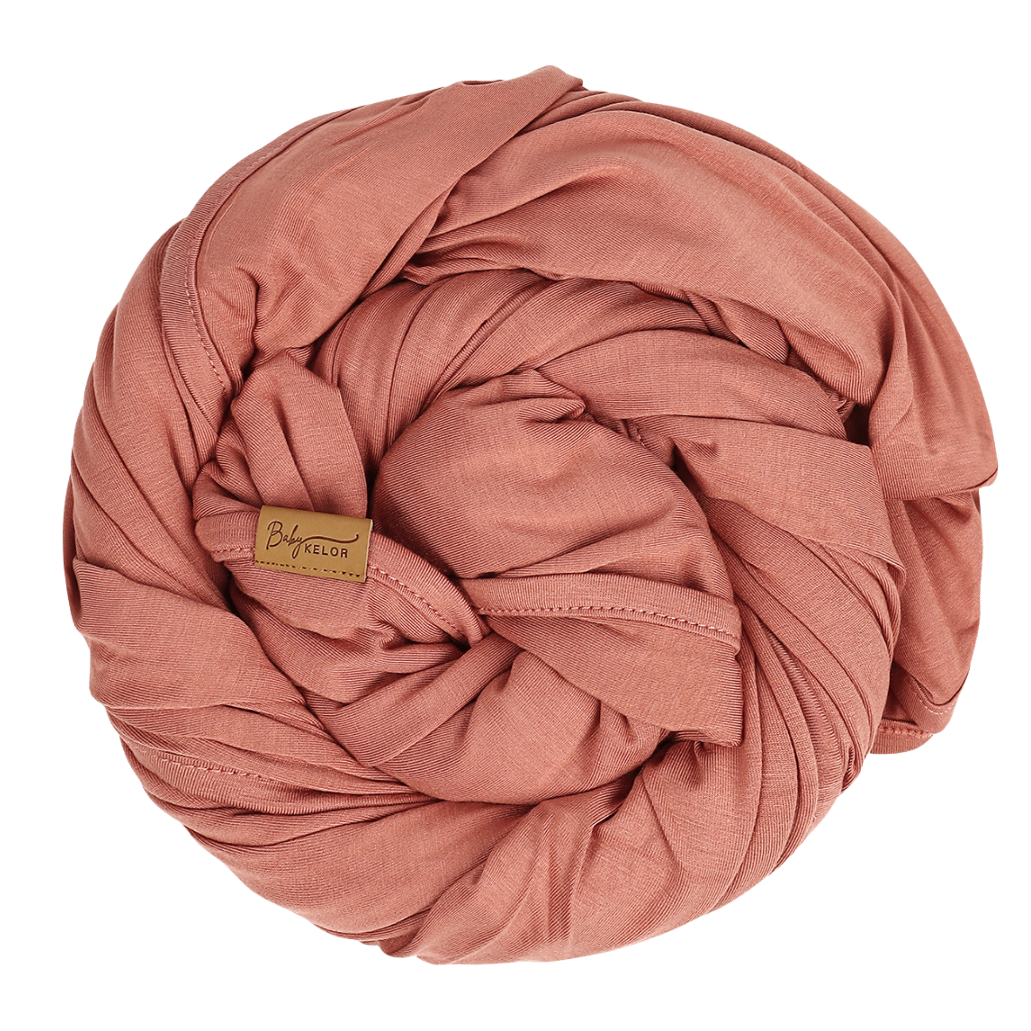 KELOR Luxury Baby Bamboo Swaddle Blanket - Blush - Smooth