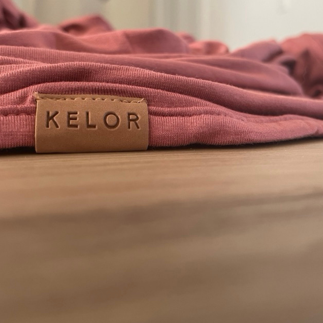 KELOR Luxury Bamboo Wrap Blanket - Double Sided - Blush