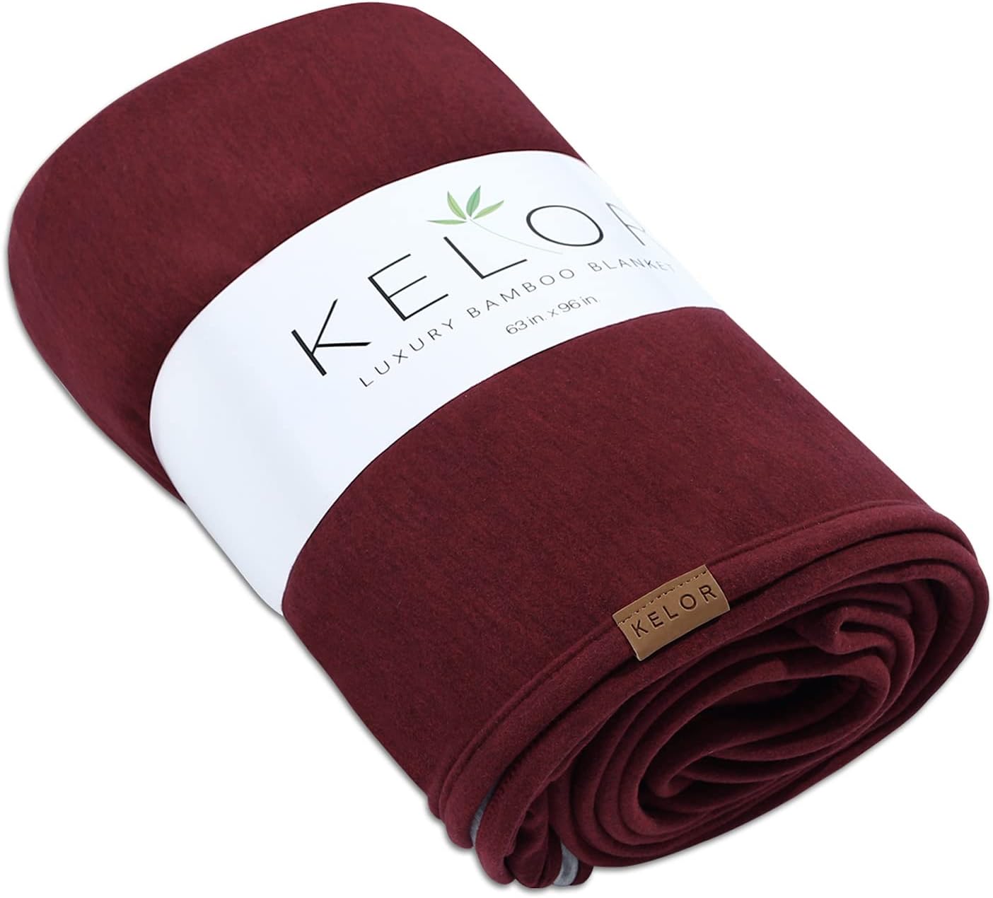 KELOR - Luxury Family Size Bamboo Wool Silk Blanket - Pomegranate Twist