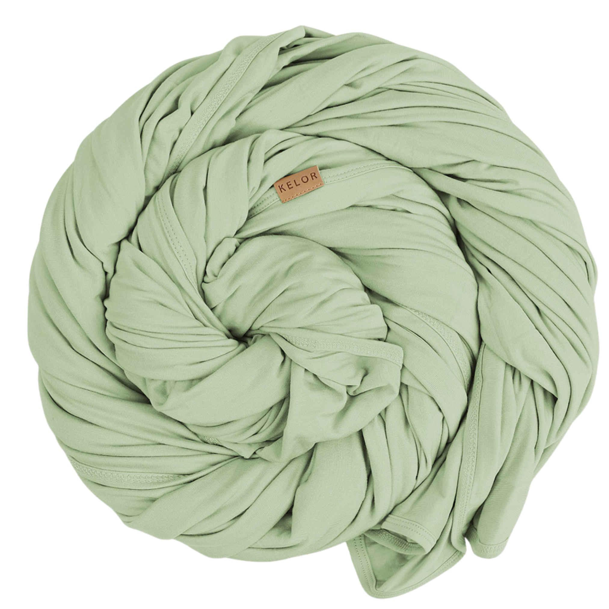 Luxury Bamboo Wrap Blanket - Travel Single Sided - Meadow Green