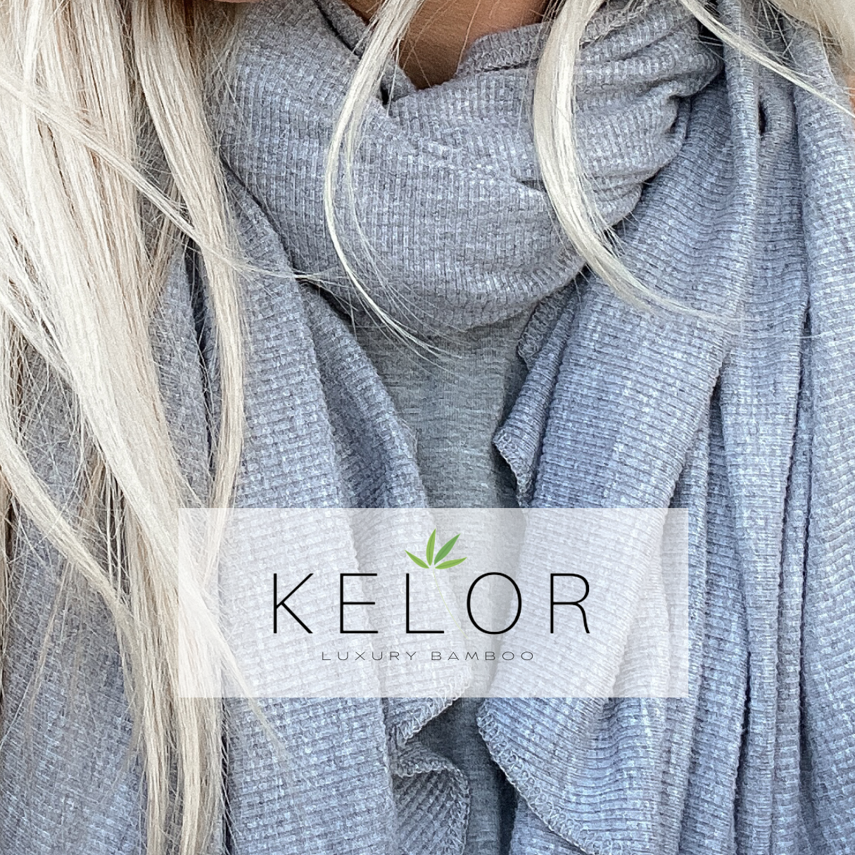 KELOR Luxury Bamboo Scarf Wrap - Blush Pink